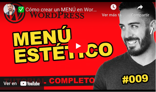 Curso WordPress - Crear menu - Toni Borras