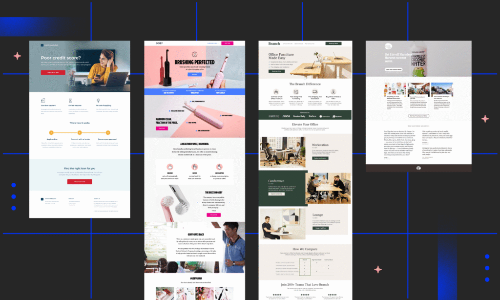 Landing pages optimizadas pra conversión web