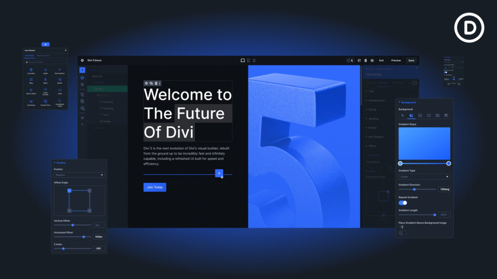 Imagen de la nueva versión de Elegant Themes, Divi 5 Imagen de la nueva versión de Elegant Themes, Divi 5